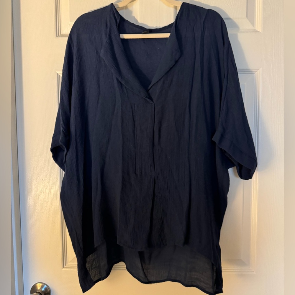 SHEIN Deep Blue Blouse